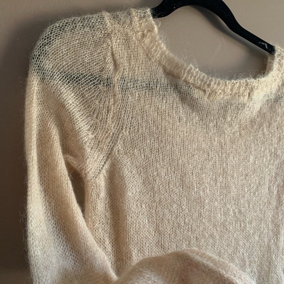 Vintage sheer blush sweater - Picture 1 of 4